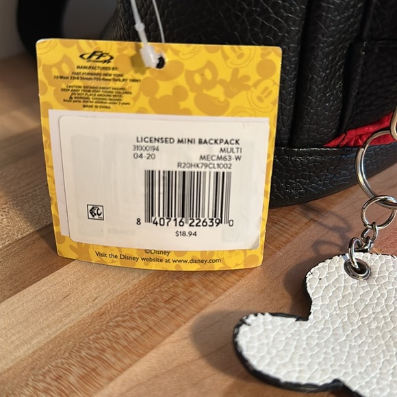 Mickey Mouse Backpack - Picture 2 of 3